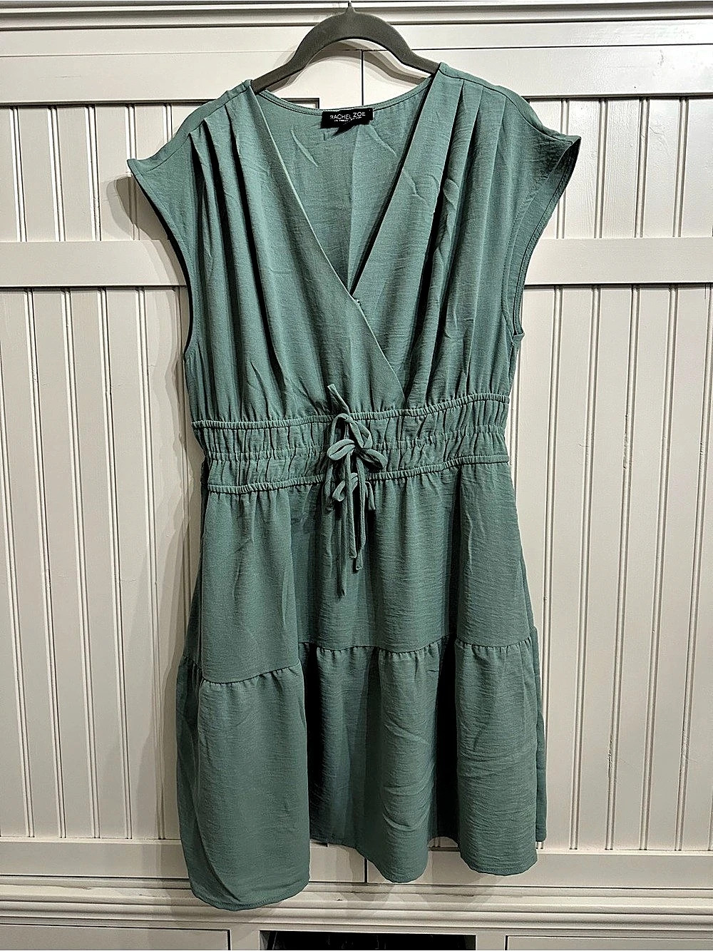 Rachel Zoe Women's Mini Dress Green Polyester